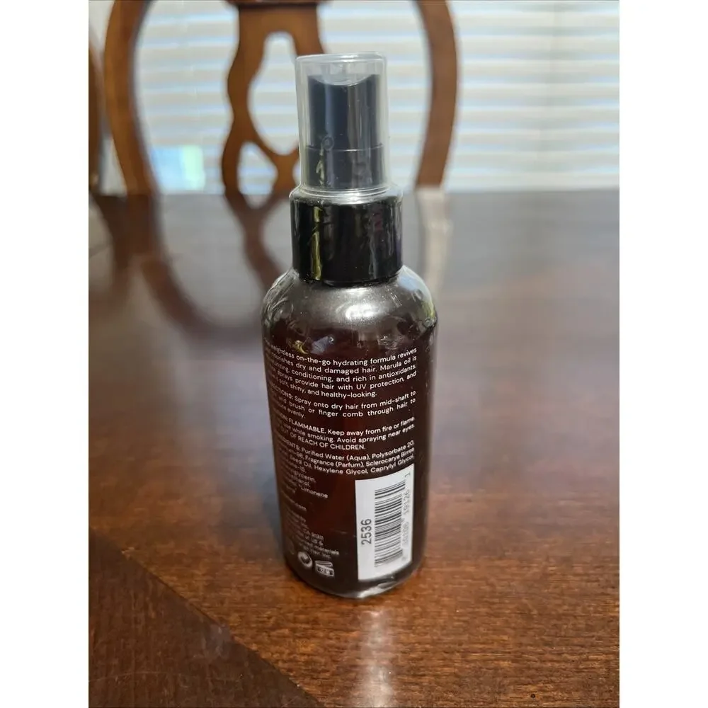 L’ange Manage Marula Oil Hydrating Mist Spray 4 oz Weightless Hydration New